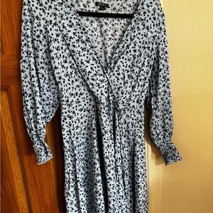 Wild Fable Blue Floral Mini Dress